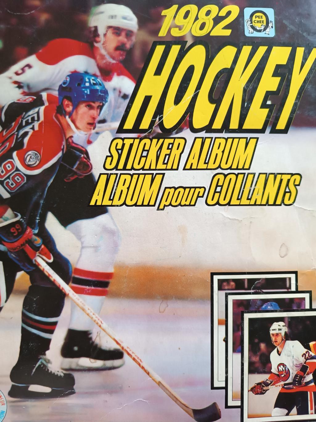 ХОККЕЙ АЛЬБОМ НАКЛЕЕК НХЛ О ПИИ ЧИИ 1982 NHL O-PEE-CHEE STICKER ALBUM