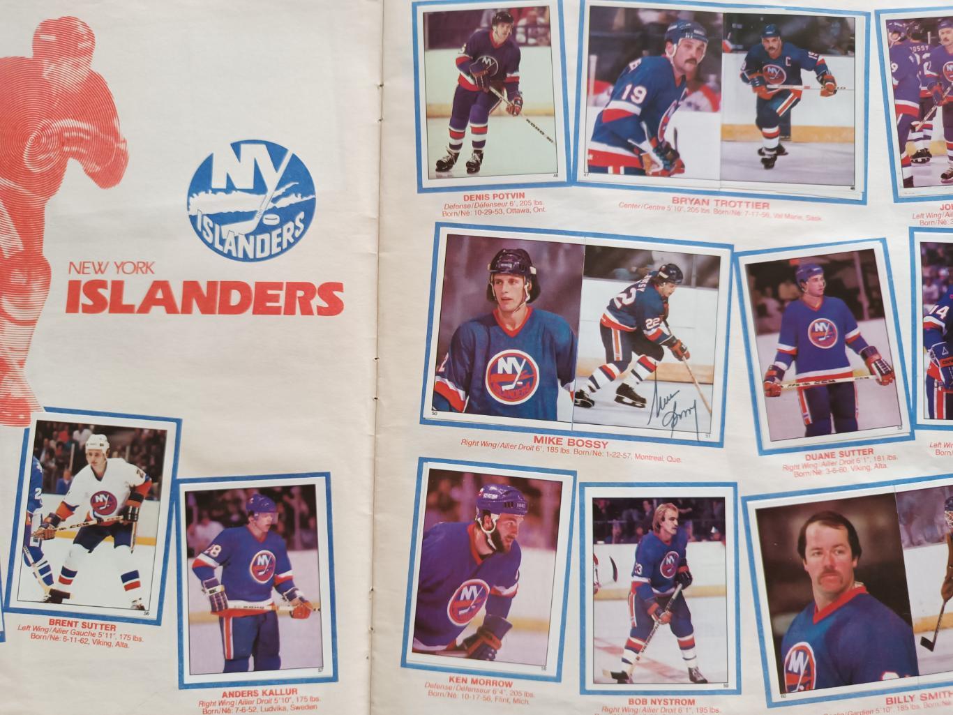 ХОККЕЙ АЛЬБОМ НАКЛЕЕК НХЛ О ПИИ ЧИИ 1982 NHL O-PEE-CHEE STICKER ALBUM 2