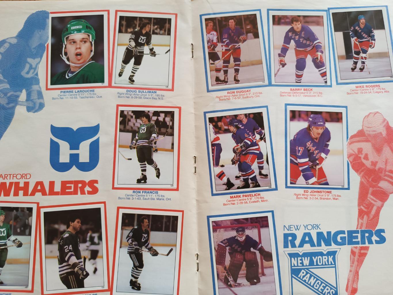 ХОККЕЙ АЛЬБОМ НАКЛЕЕК НХЛ О ПИИ ЧИИ 1982 NHL O-PEE-CHEE STICKER ALBUM 4