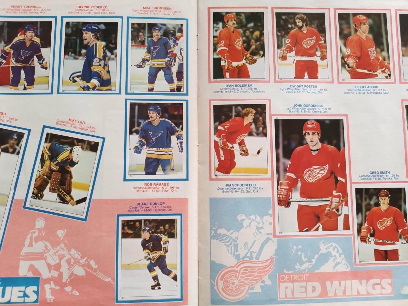 ХОККЕЙ АЛЬБОМ НАКЛЕЕК НХЛ О ПИИ ЧИИ 1983 NHL O-PEE-CHEE STICKER ALBUM 2