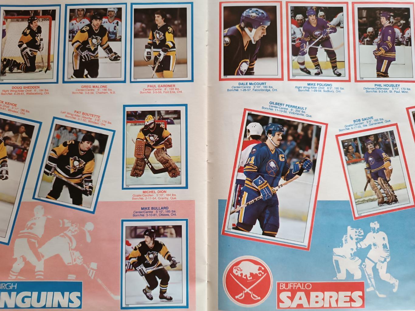 ХОККЕЙ АЛЬБОМ НАКЛЕЕК НХЛ О ПИИ ЧИИ 1983 NHL O-PEE-CHEE STICKER ALBUM 5