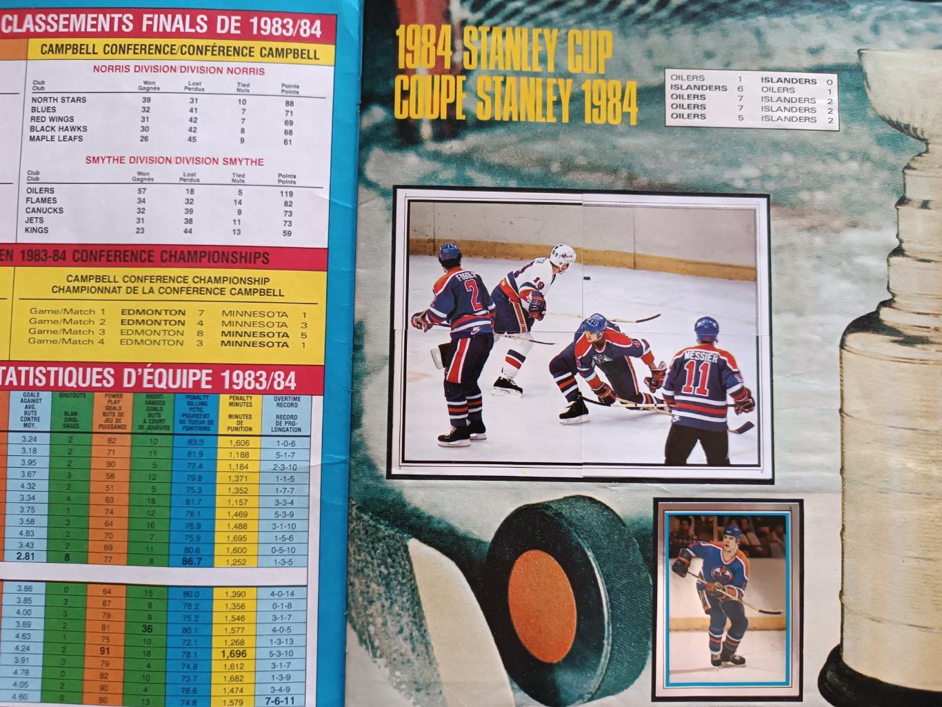 ХОККЕЙ АЛЬБОМ НАКЛЕЕК НХЛ О ПИИ ЧИИ 1984 NHL O-PEE-CHEE STICKER ALBUM 1