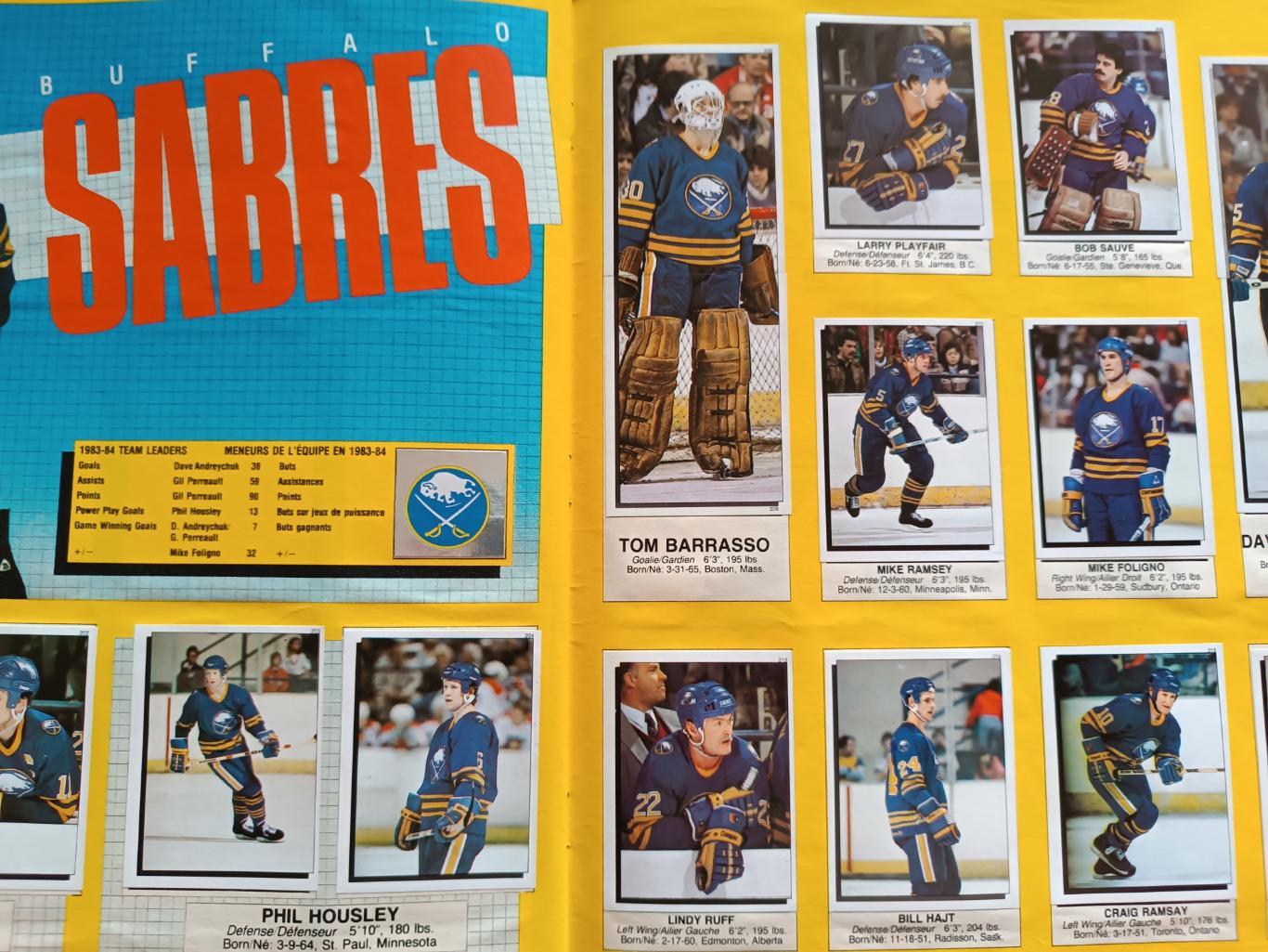 ХОККЕЙ АЛЬБОМ НАКЛЕЕК НХЛ О ПИИ ЧИИ 1984 NHL O-PEE-CHEE STICKER ALBUM 5