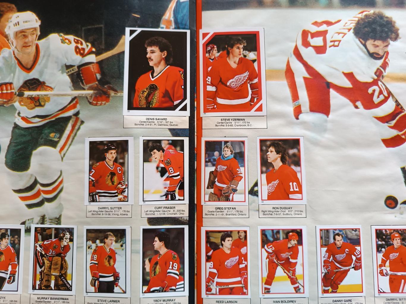 ХОККЕЙ АЛЬБОМ НАКЛЕЕК НХЛ О ПИИ ЧИИ 1985 NHL O-PEE-CHEE STICKER ALBUM 2