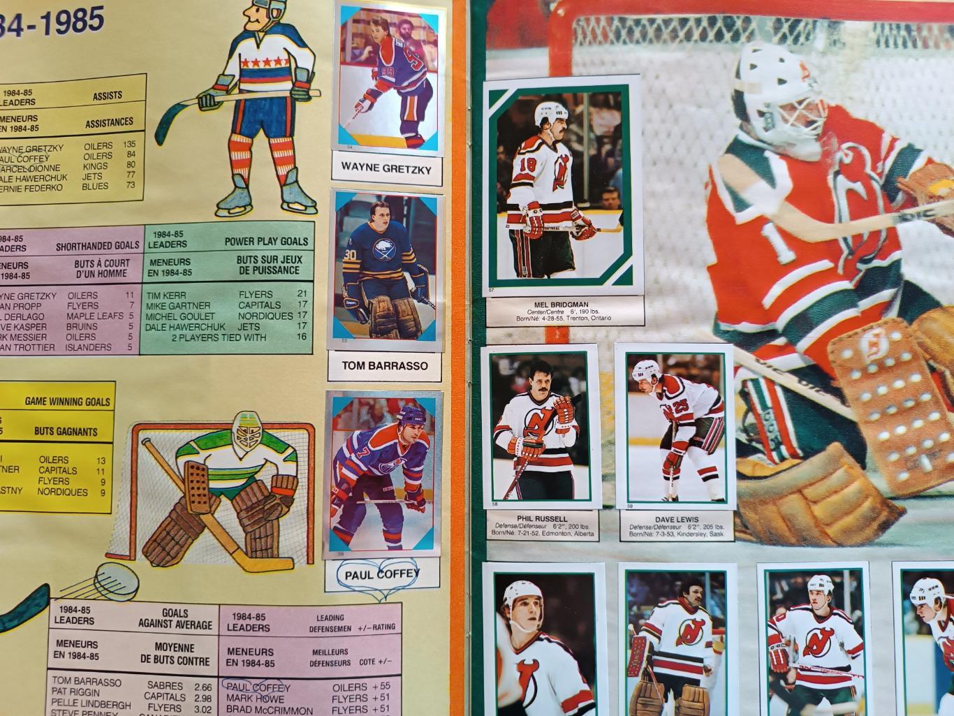 ХОККЕЙ АЛЬБОМ НАКЛЕЕК НХЛ О ПИИ ЧИИ 1985 NHL O-PEE-CHEE STICKER ALBUM 3