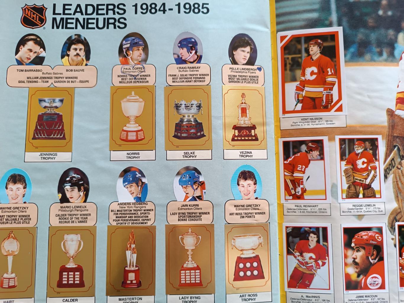 ХОККЕЙ АЛЬБОМ НАКЛЕЕК НХЛ О ПИИ ЧИИ 1985 NHL O-PEE-CHEE STICKER ALBUM 6