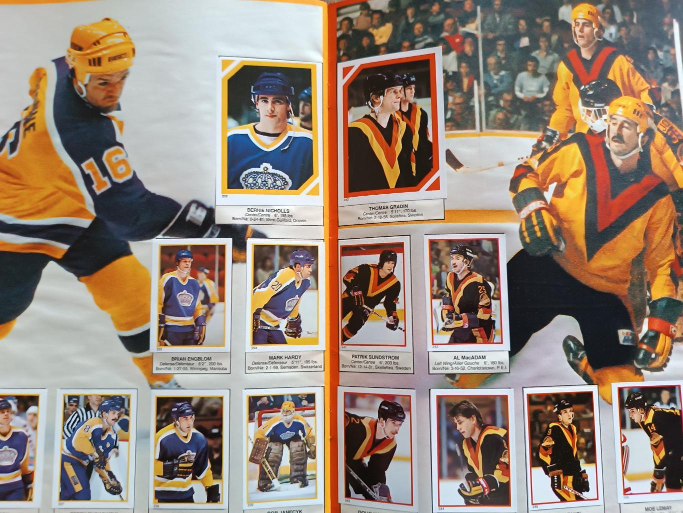 ХОККЕЙ АЛЬБОМ НАКЛЕЕК НХЛ О ПИИ ЧИИ 1985 NHL O-PEE-CHEE STICKER ALBUM 7