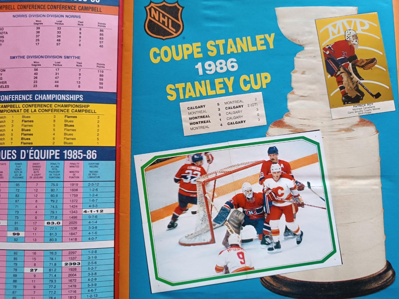 ХОККЕЙ АЛЬБОМ НАКЛЕЕК НХЛ О ПИИ ЧИИ 1986 NHL O-PEE-CHEE STICKER ALBUM 1