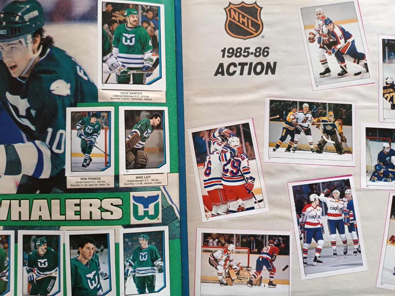 ХОККЕЙ АЛЬБОМ НАКЛЕЕК НХЛ О ПИИ ЧИИ 1986 NHL O-PEE-CHEE STICKER ALBUM 3