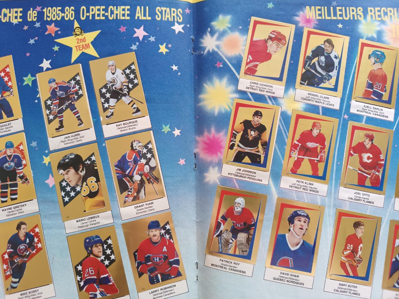 ХОККЕЙ АЛЬБОМ НАКЛЕЕК НХЛ О ПИИ ЧИИ 1986 NHL O-PEE-CHEE STICKER ALBUM 6