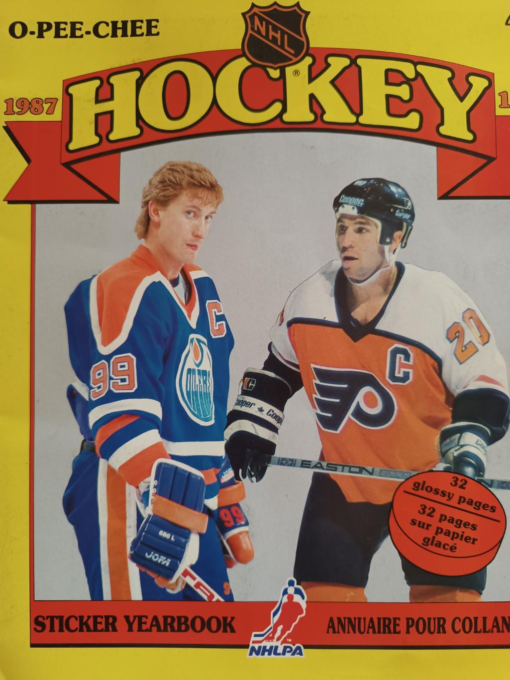 ХОККЕЙ АЛЬБОМ НАКЛЕЕК НХЛ О ПИИ ЧИИ 1987 NHL O-PEE-CHEE STICKER ALBUM