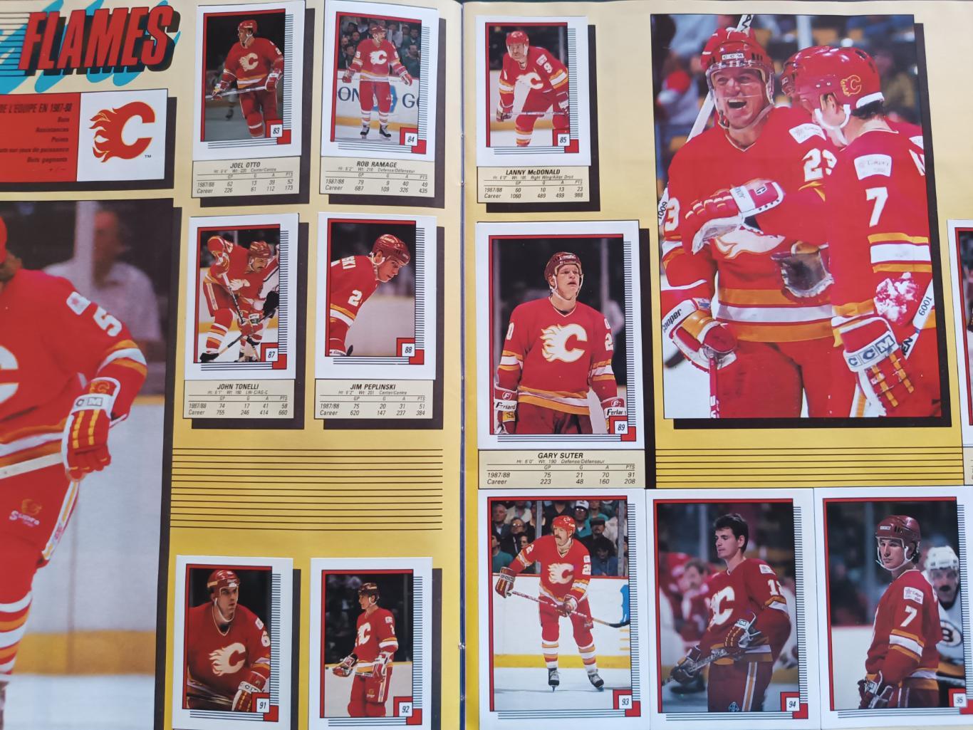ХОККЕЙ АЛЬБОМ НАКЛЕЕК НХЛ О ПИИ ЧИИ 1988 NHL O-PEE-CHEE STICKER ALBUM 4