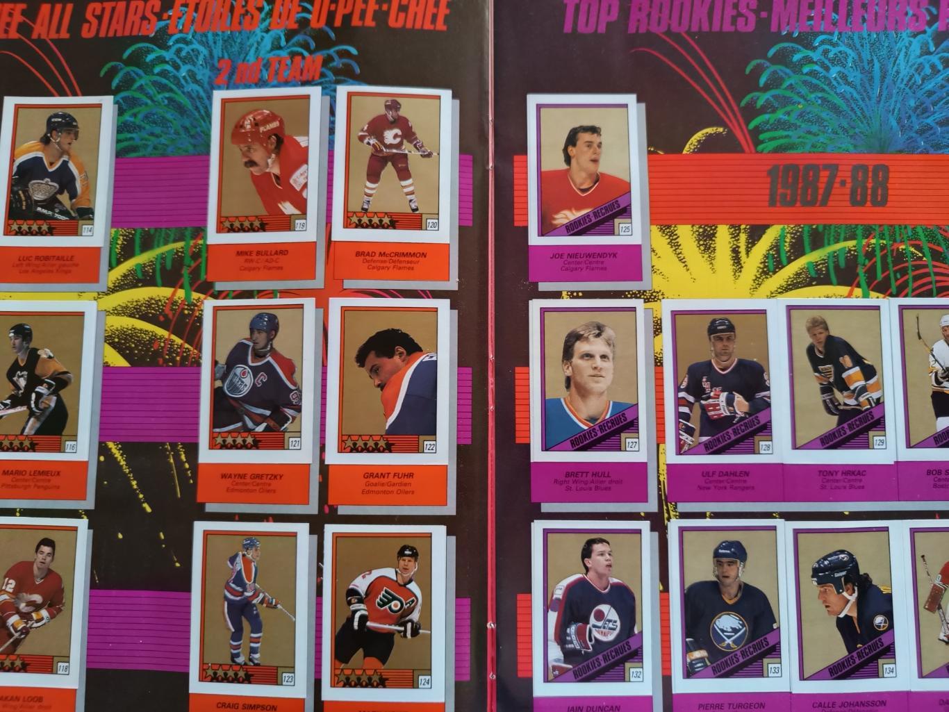 ХОККЕЙ АЛЬБОМ НАКЛЕЕК НХЛ О ПИИ ЧИИ 1988 NHL O-PEE-CHEE STICKER ALBUM 5