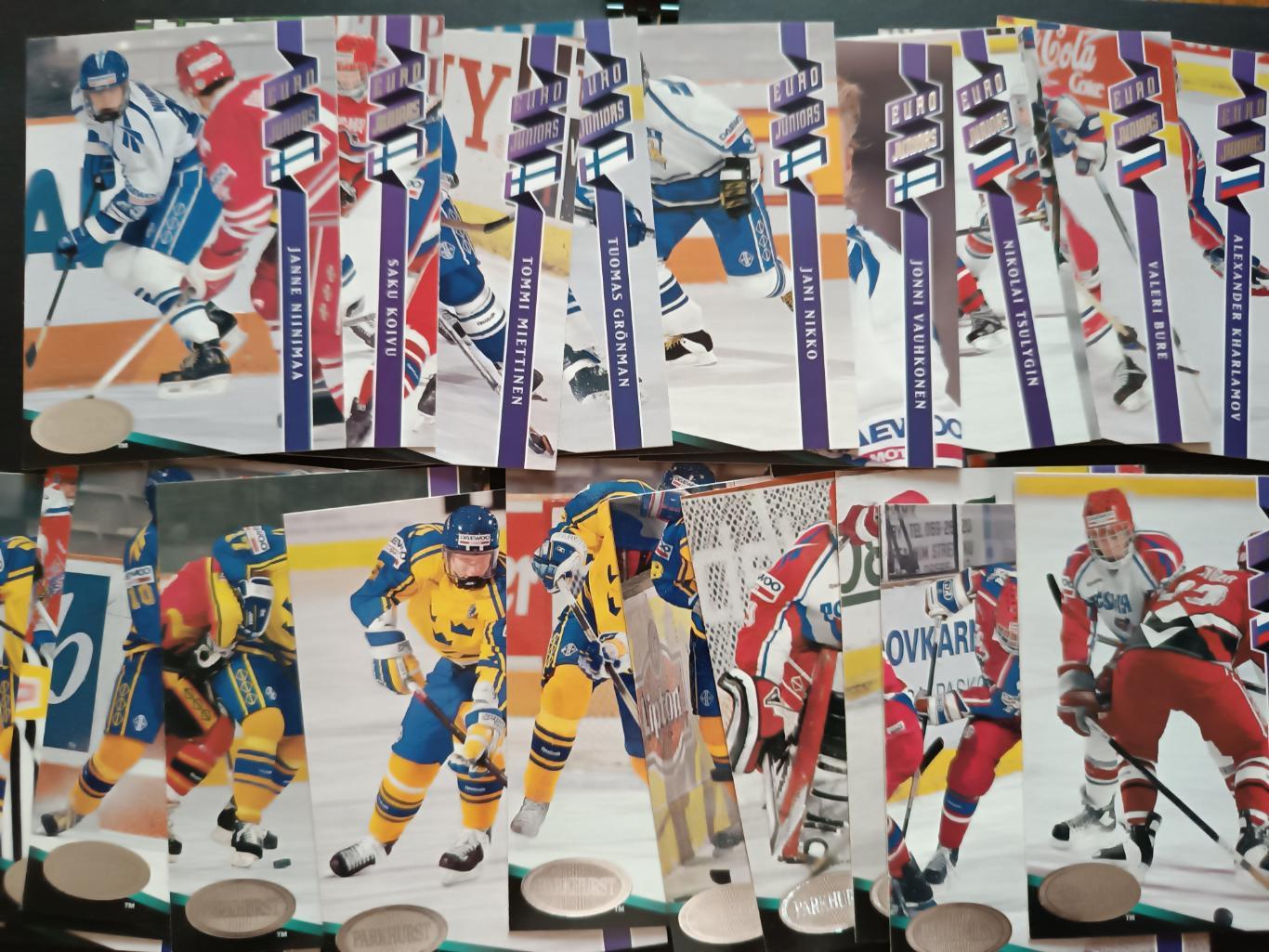 ХОККЕЙ НАБОР КАРТОЧЕК НХЛ ПАРКХУРСТ 1993-94 NHL PARKHURST SERIE TWO SET #271-540 2