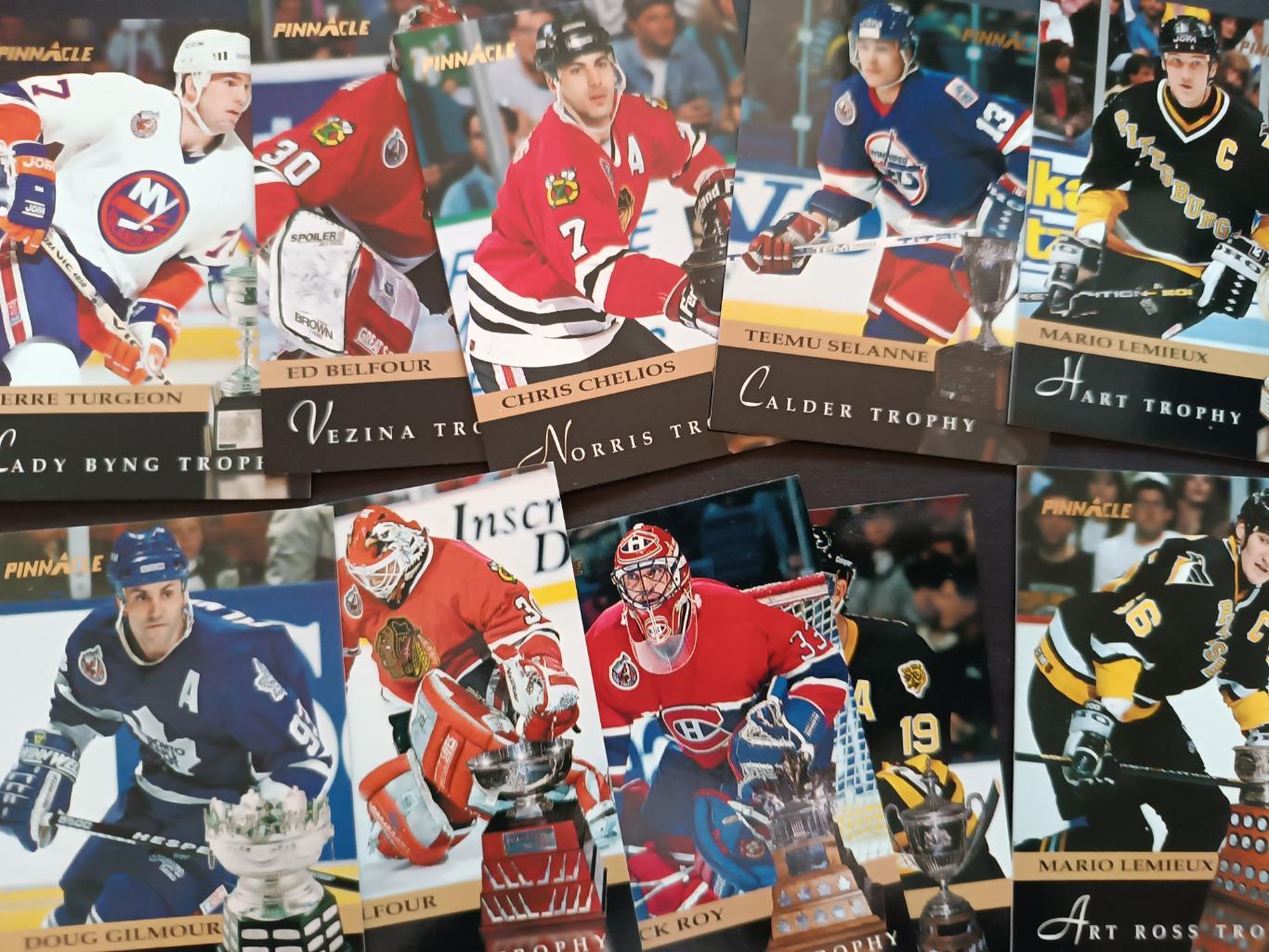 ХОККЕЙ НАБОР КАРТОЧЕК НХЛ ПИННЕКЛ 1993-94 NHL PINNACLE CARD FULL SET #1-400 4