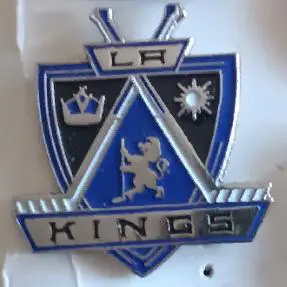 ХОККЕЙ ЗНАК HХЛ ЭМБЛЕМА ЛОС АНДЖЕЛЕС КИНГЗ 1999-2002 NHL EMBLEM LA KINGS PIN