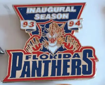 ХОККЕЙ ЗНАK НХЛ 1 СЕЗОН ФЛОРИДА ПАНТЕРС 1993-94 NHL FLORIDA PANTHERS INAUGURAL