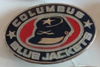 ХОККЕЙ ЗНАK НХЛ КЕПКА КОЛАМБУС 2000-2001 NHL HAT COLUMBUS BLUE JACKETS PIN 1