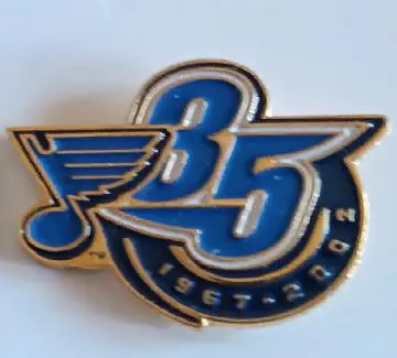ХОККЕЙ ЗНАK НХЛ 35 ЛЕТ СЕНТ ЛУИС БЛЮЗ 1967-2002 NHL ANNIVERSARY ST. LOUIS BLUES 1