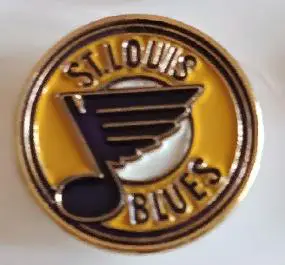 ХОККЕЙ ЗНАK НХЛ ЭМБЛЕМА СЕНТ ЛУИС БЛЮЗ 1978-84 NHL ST. LOUIS BLUES LOGO PIN 1