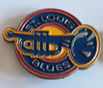 ХОККЕЙ ЗНАK НХЛ ДУДКА СЕНТ ЛУИС БЛЮЗ 1995-98 NHL ST. LOUIS BLUES LOGO PIN 1