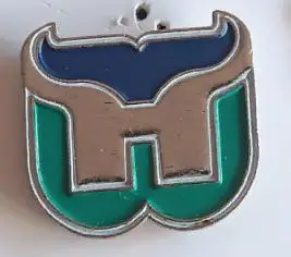 ХОККЕЙ ЗНАK НХЛ ЭМБЛЕМА ХАРТФОРД УЭЙЛЕРС 1992-96 NHL HARTFORD WHALERS LOGO PIN 1