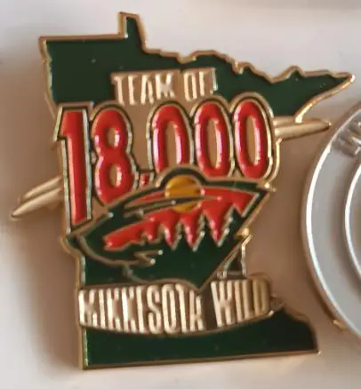 ХОККЕЙ ЗНАK НХЛ СТАДИОН МИННЕСОТА ВАЙЛД 2001-2006 NHL MINNESOTA WILD 18.000 PIN