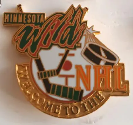 ХОККЕЙ ЗНАK НХЛ МИННЕСОТА ВАЙЛД NHL MINNESOTA WILD WELCOME TO NHL PIN 1