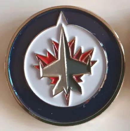 ХОККЕЙ ЗНАK НХЛ ЭМБЛЕМА ВИННИПЕГ 2010 NHL WINNIPEG JETS LOGO PIN 1