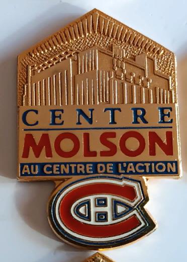 ХОККЕЙ ЗНАK НХЛ АРЕНА МОЛСОН ЦЕНТР МОНРЕАЛЬ NHL ARENA MOLSON CENTRE MONTREAL PIN 1