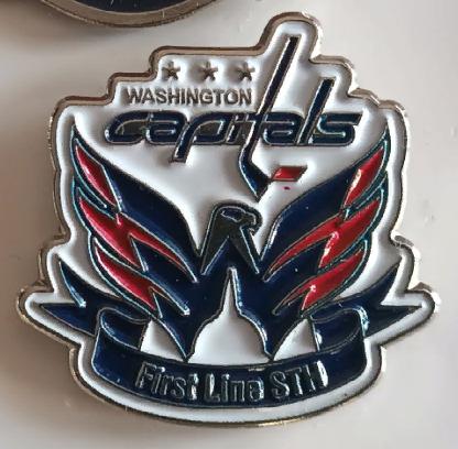 ХОККЕЙ ЗНАK НХЛ БИЛЕТ ВАШИНГТОН КАПИТАЛ 2014 NHL WASHINGTON CAPITALS TICKET PIN 1