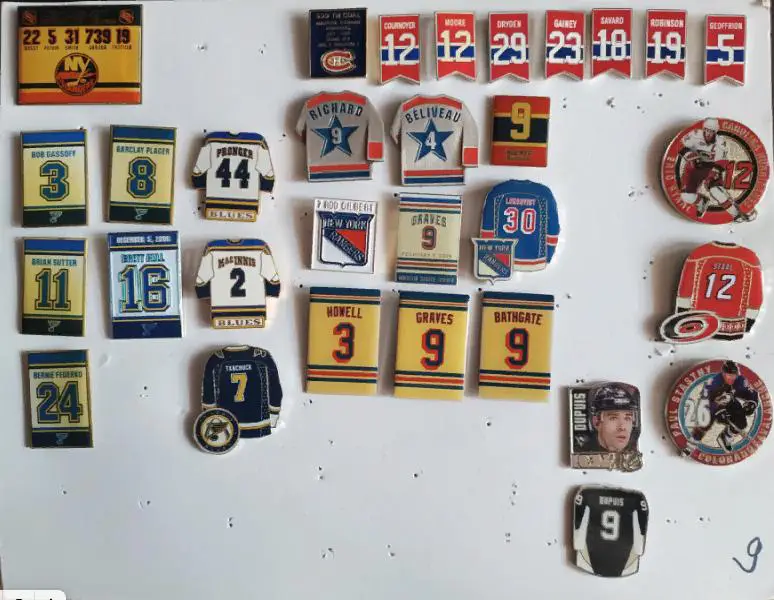 ХОККЕЙ ЗНАK НХЛ БЛЮЗ БЕРНИ ФЕДЕРКО NHL BERNI FEDERKO BLUES RETIREMENT #24 PIN 2