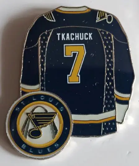 ХОККЕЙ ЗНАK НХЛ ФОРМА ДЖЕРСИ КЕЙТ ТКАЧУК 2010 JERSEY KEITH TKACHUCK #7 PIN 1
