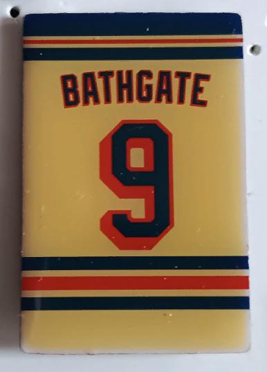 ХОККЕЙ ЗНАK НХЛ РЭЙДНЖЕРС ЭНДИ БАТГЕЙТ NHL RANGERS ANDY BATHGATE #9 PIN