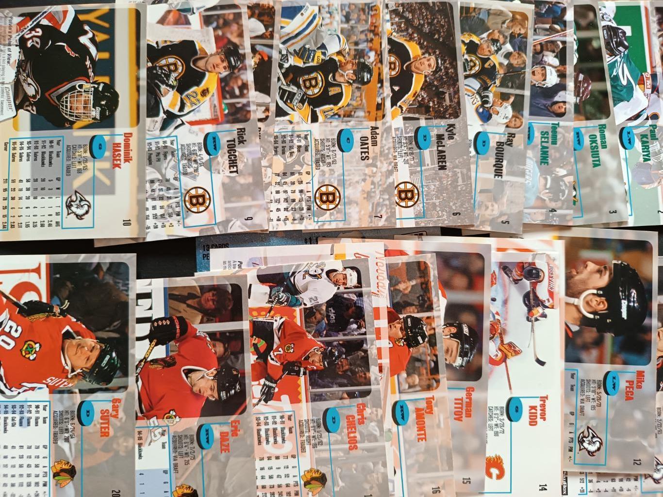 ХОККЕЙ НАБОР КАРТОЧЕК НХЛ IMPACT SKYBOX 1996-97 NHL HOCKEY CARD FULL SET #1-200 1