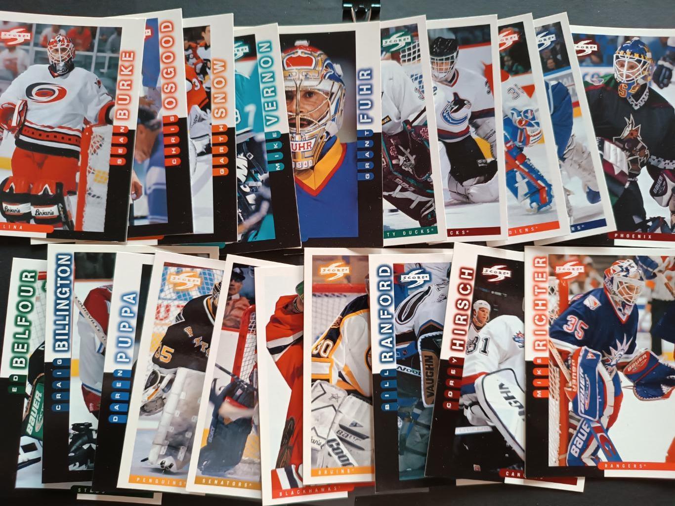 ХОККЕЙ НАБОР КАРТОЧЕК НХЛ 1997-98 SCORE OFFICIAL HOCKEY CARD SET #1-270