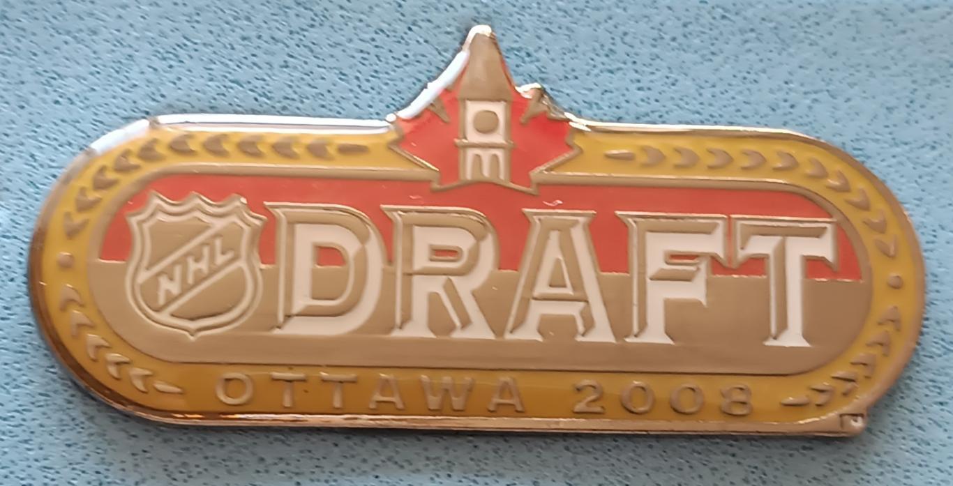 ЗНАК ХОККЕЙ НХЛ ДРАФТ ОТТАВА 2008 NHL DRAFT OTTAWA PIN