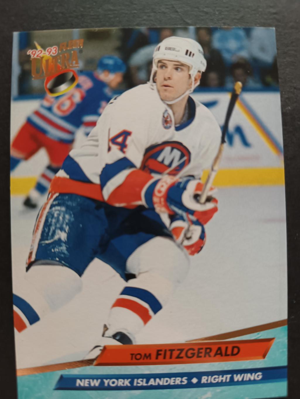 ХОККЕЙ КАРТОЧКА НХЛ FLEER ULTRA 1992-93 NHL TOM FITZGERALD ISLANDERS #342