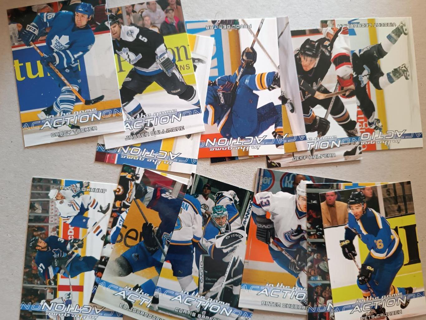 НАБОР КАРТОЧЕК НХЛ IN THE GAME 2003-04 NHL HOCKEY CARD FULL SET #1-600
