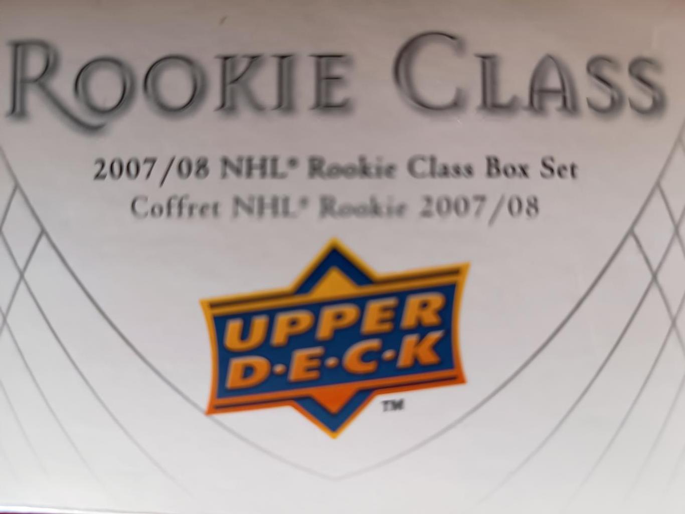 ХОККЕЙ НАБОР КАРТОЧЕК НХЛ 2007/08 UPPER DECK NHL ROOKIE CLASS BOX SET #1-51 5