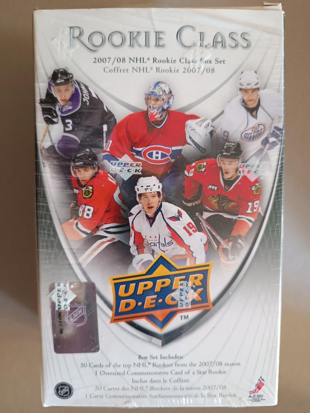 ХОККЕЙ НАБОР КАРТОЧЕК НХЛ 2007/08 UPPER DECK NHL ROOKIE CLASS BOX SET #1-51 4