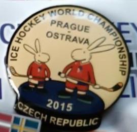 ХОККЕЙ ЗНАЧОК ЧЕМПИОНАТ МИРА ПО ХОККЕЮ 2015 IIHF WORLD HOCKEY CHAMPIONSHIP PIN