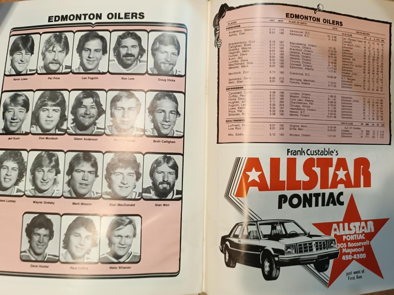 ПРОГРАММА МАТЧА ГОЛ ГРЕТЦКИ 1980-81 NHL GOAL GRETZKY OILERS BLACKHAWKS PROGRAM 6