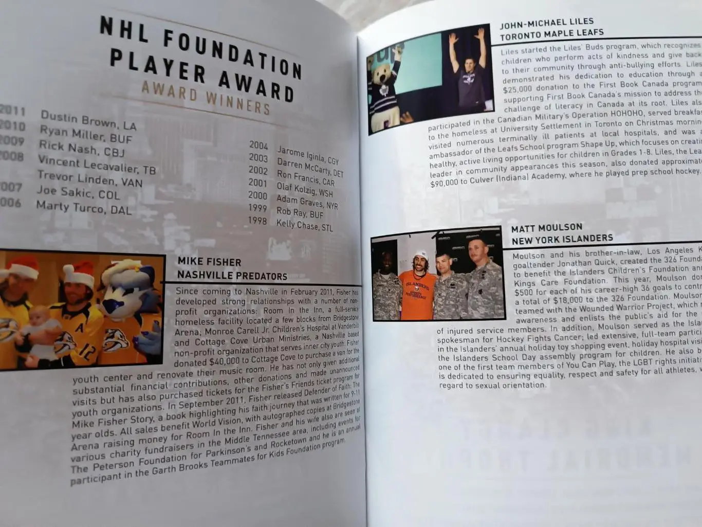 ХОККЕЙ СПРАВОЧНИК НХЛ 2012 NHL AWARDS LAS VEGAS MEDIA GUIDE 5