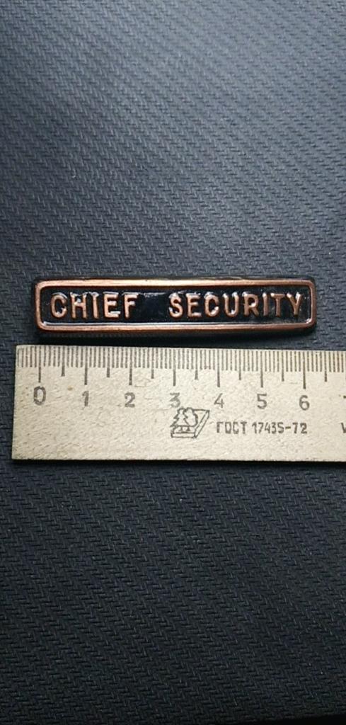 Значок CHIEF SECURITY