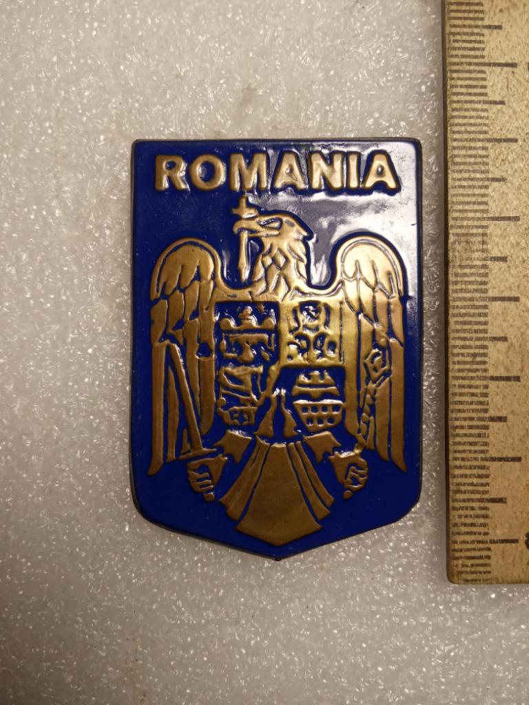 Значок Румыния(Герб) 50х37 мм.