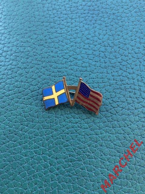 Флаг Швеции и США