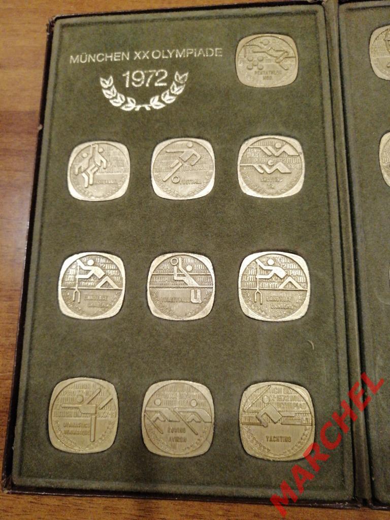 Набор медалей сборной Канады 1972 г.