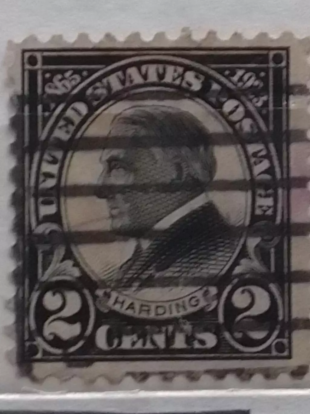 US Postage.1923 г.№490. Хардинг-2 цента.( гашеная.) коллекционная марка.