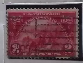 US Postage.1924.№492. карминово-розовая-2 цента.( гашеная.) коллекционная марка.